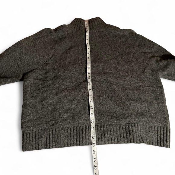 Gray Zip-Up Sweater - Picture 3 of 4